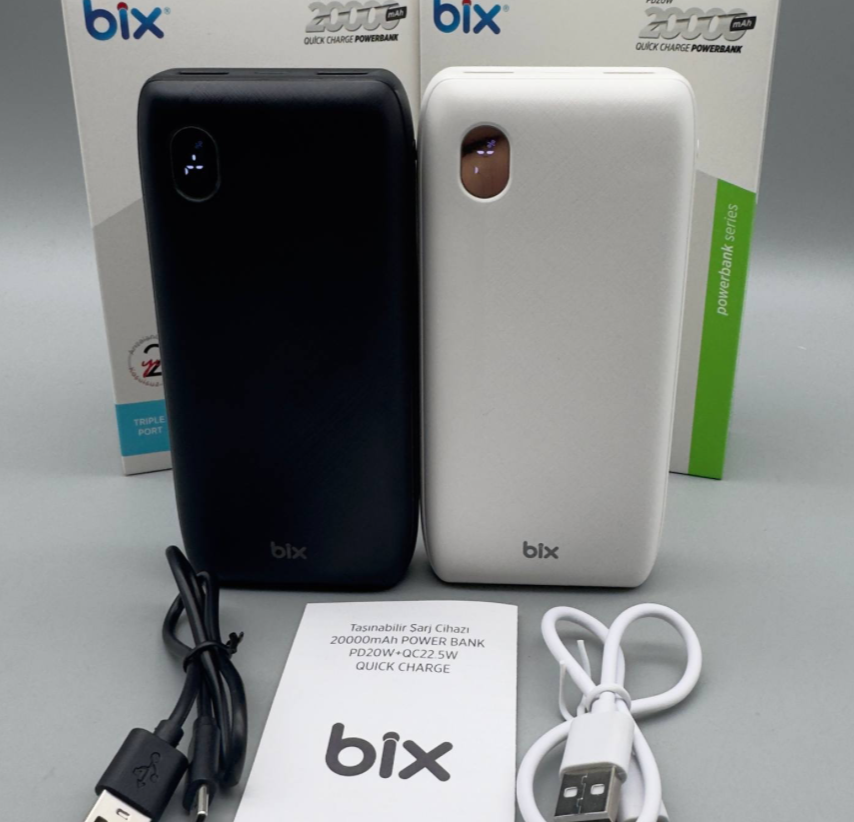 Power Bank 20000mAh, 2 USB выхода и вход Micro-USB